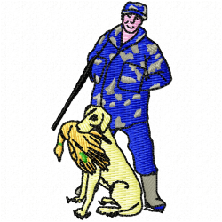 Cowboy And Hunter Embroidery Design 9 Cowboy And Hunter Embroidery Design 9